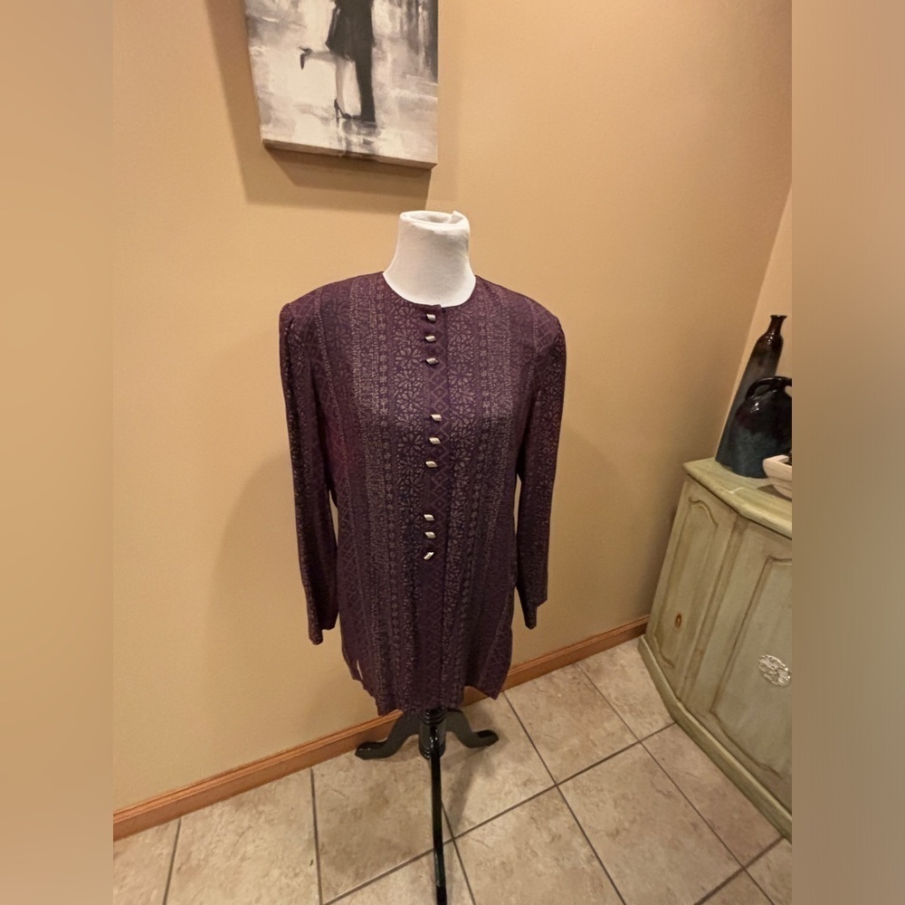 R&M Richards's by Karen Kwong Women’s Vintage Button Up Jacket Size 14